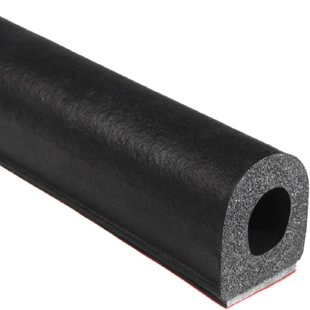 TRIM-LOK D-shaped seal with 3M tape for reliable adhesion.