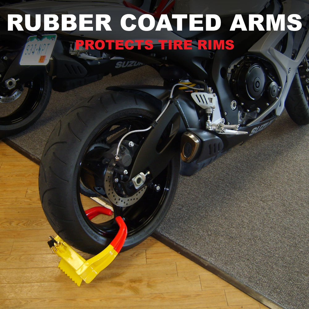 Trimax TCL65 built in chock prevents wheel movement when parked
