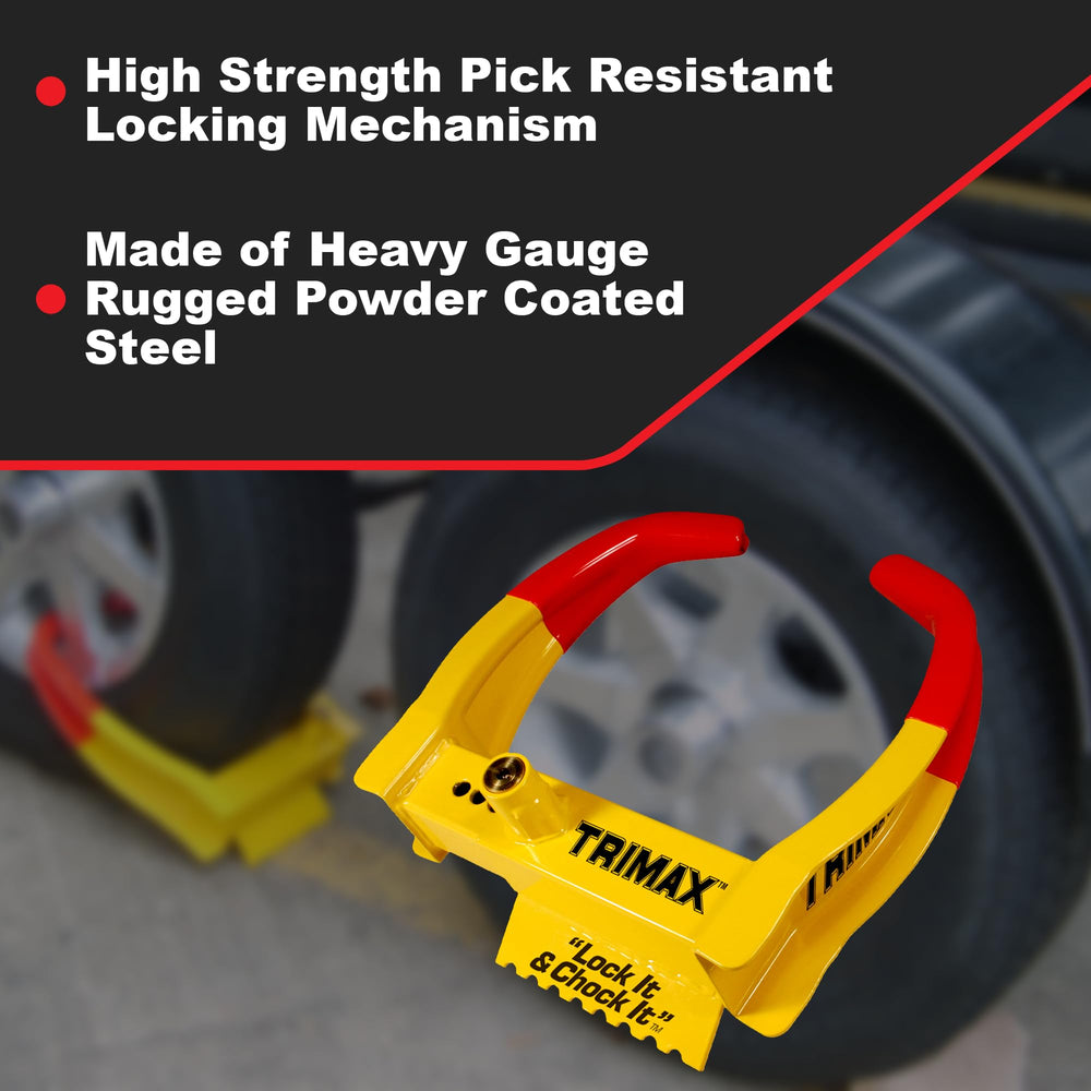 Trimax TCL65 rugged powder coated steel for durable outdoor trailer security