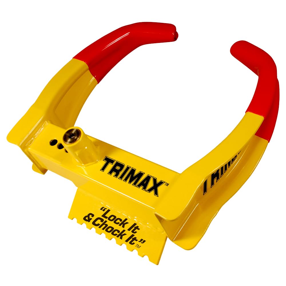Trimax TCL65 trailer wheel lock with hardened mechanism for anti pick security