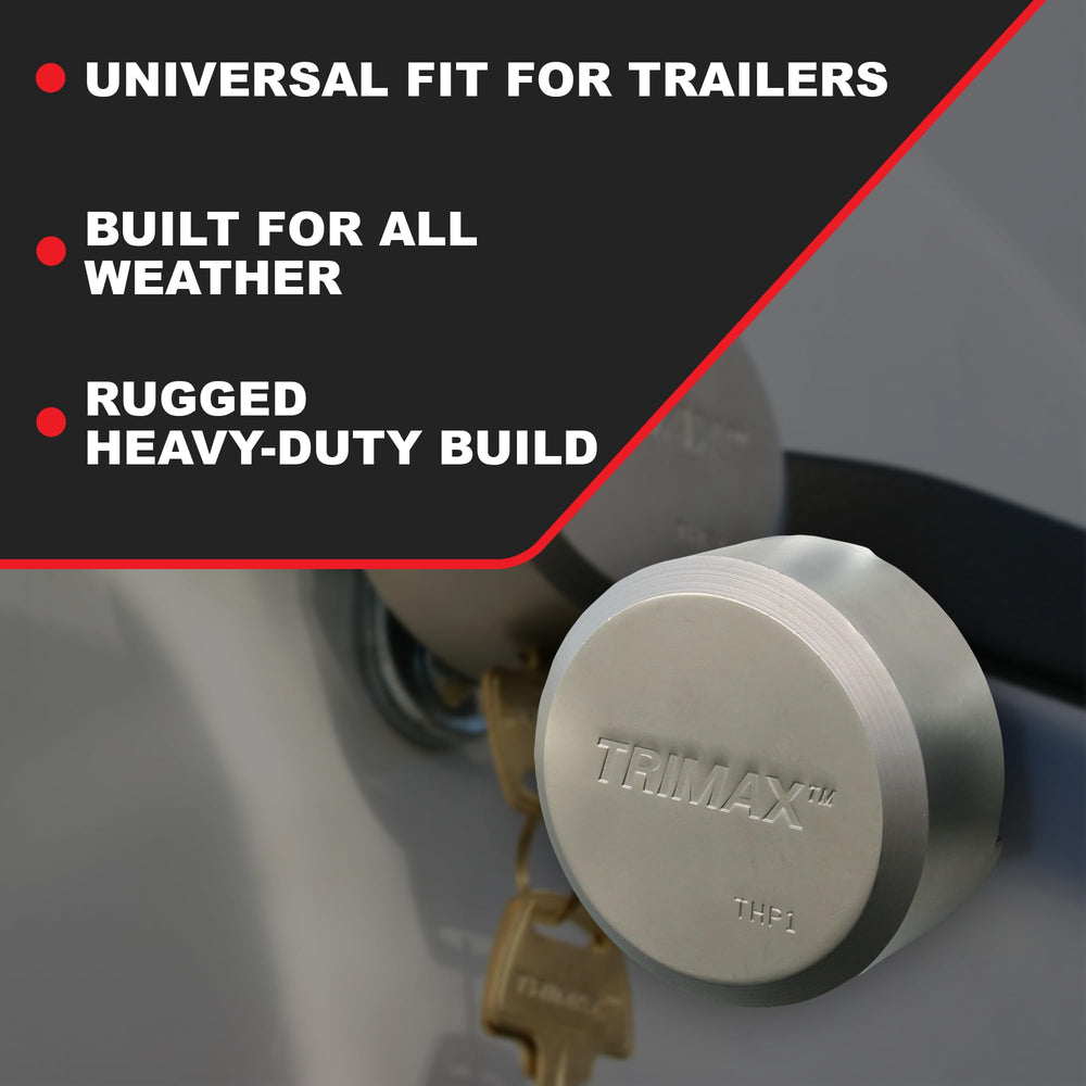 TRIMAX THP2XL concealed shackle close-up demonstrates tamper-resistant design.
