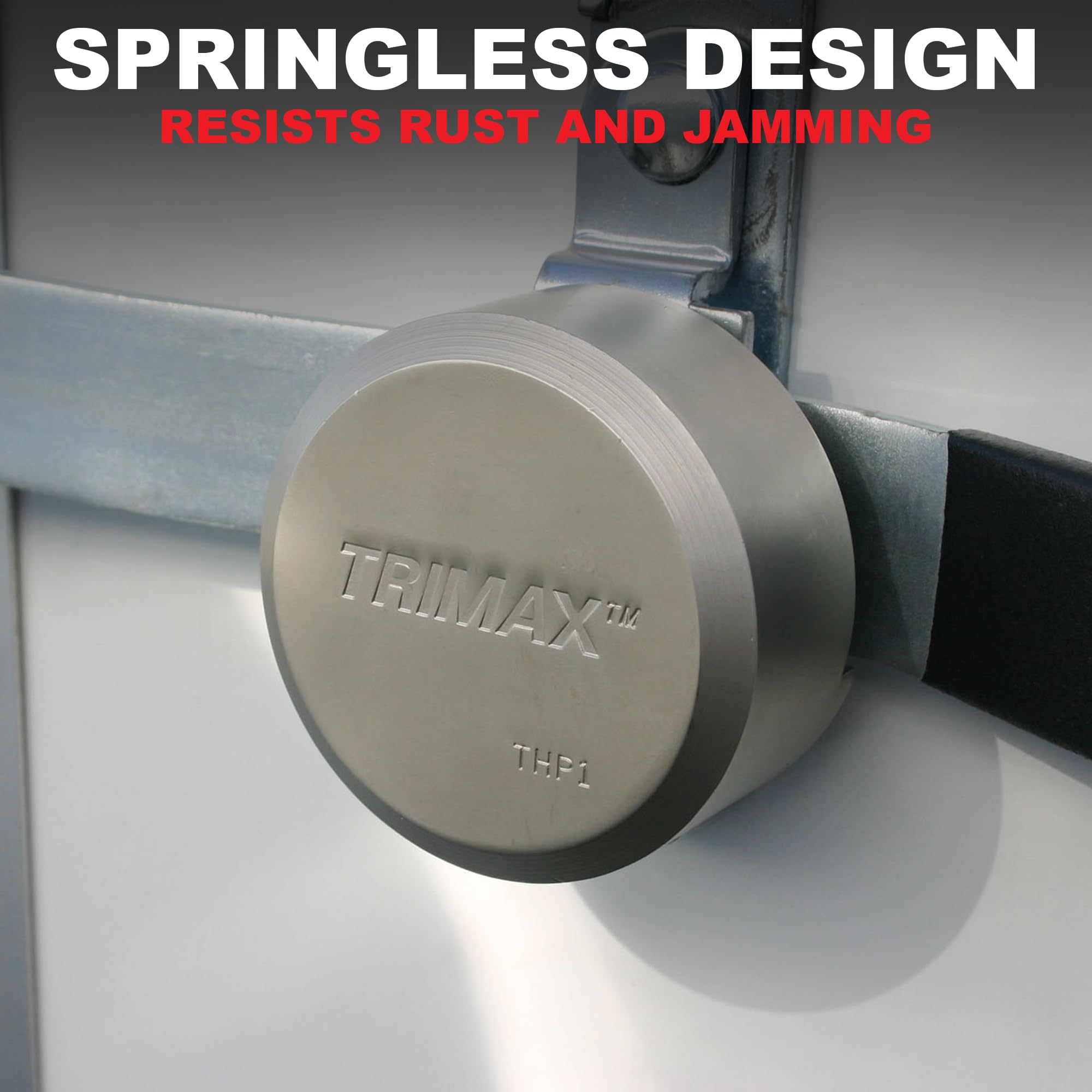 TRIMAX THP2XL weather-resistant housing endures rain and corrosion for outdoor use.