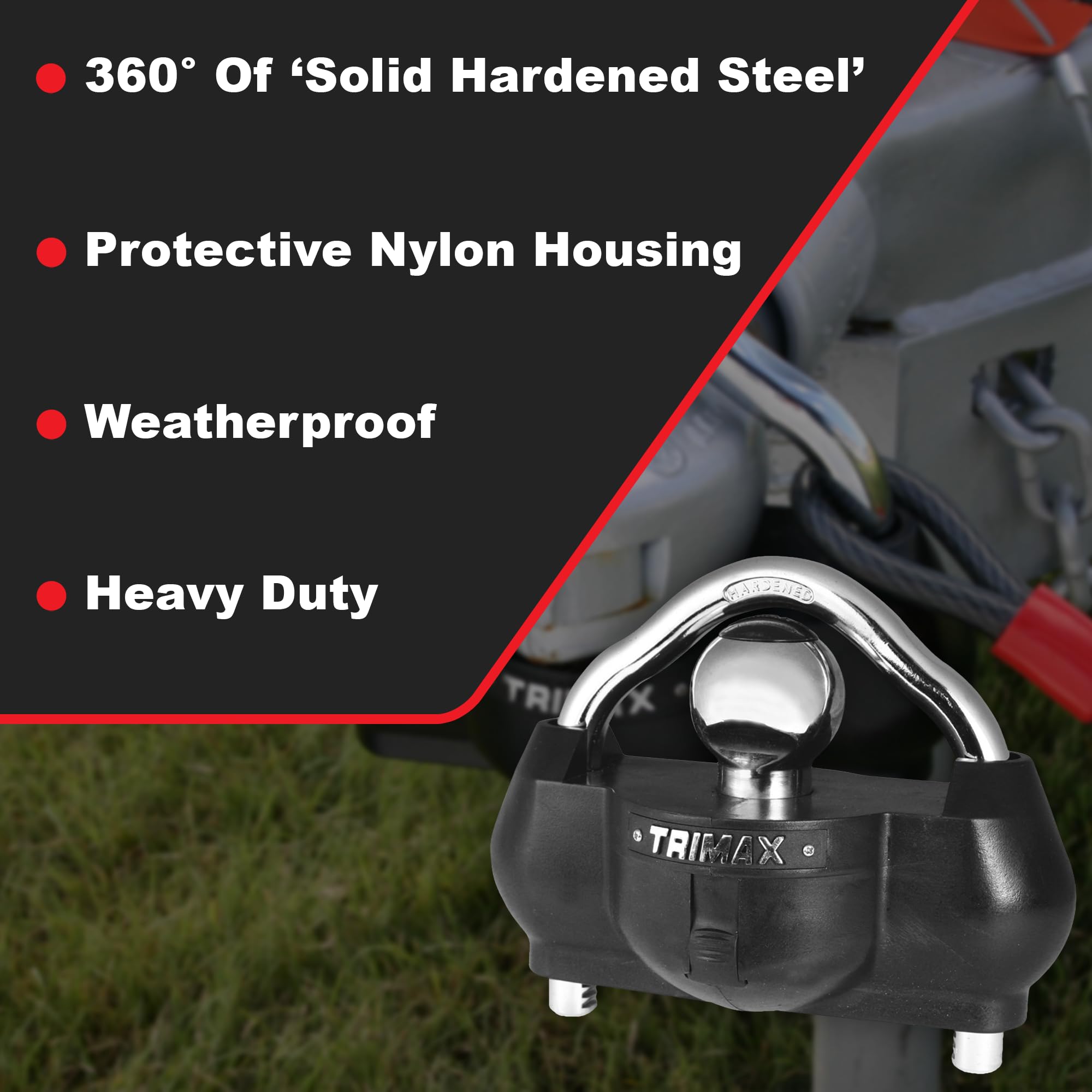 Trimax UMAX 100 weatherproof keyhole cover shields out dirt and moisture