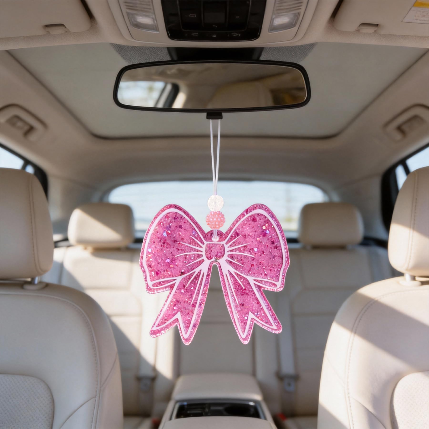 TrinhGuo pink bow suitable for office decor and car