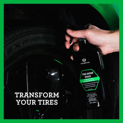 TriNova Tire Shine Spray rubber protection guarding tires against wear
