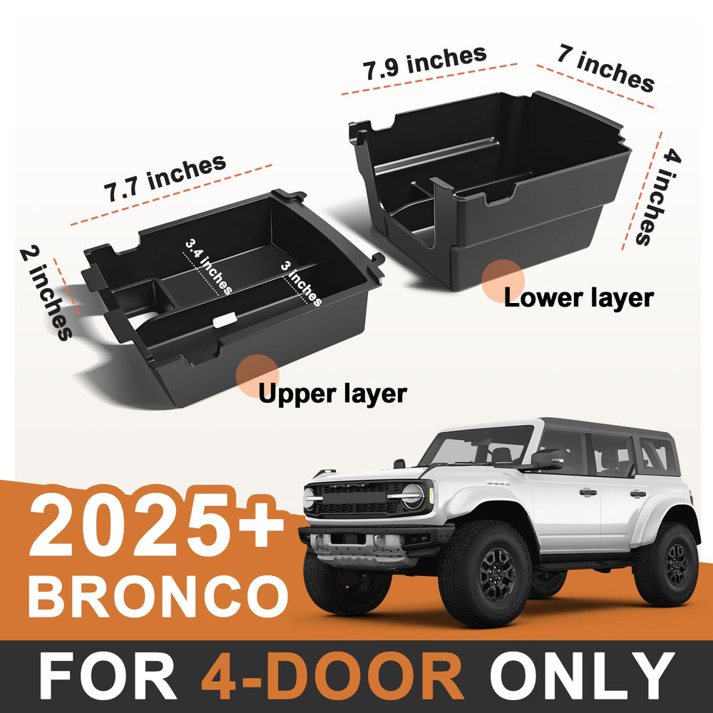 TripleAliners 3D laser-fit Bronco 2025 insert mats show precise alignment