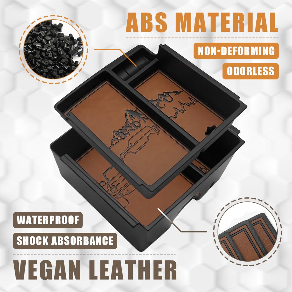 TripleAliners Bronco center console ABS material for durable, easy cleaning