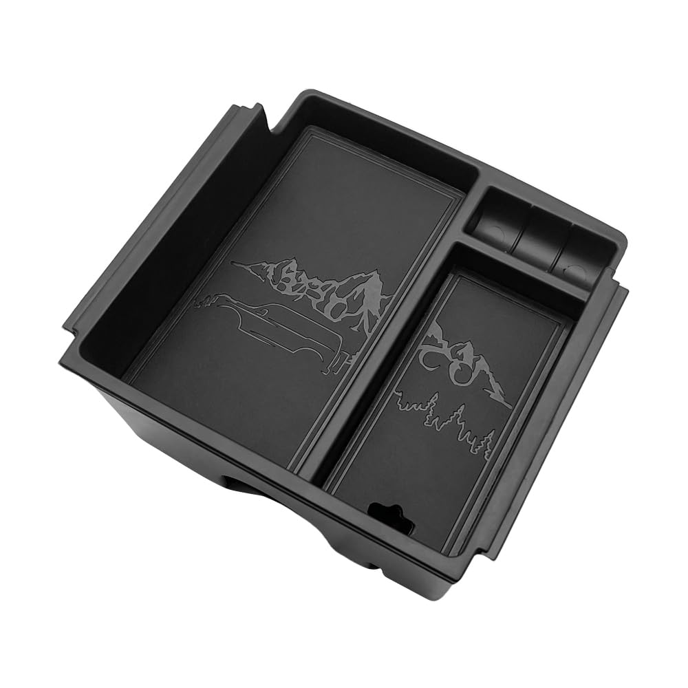 TripleAliners center console organizer with leather trim enhances interior look