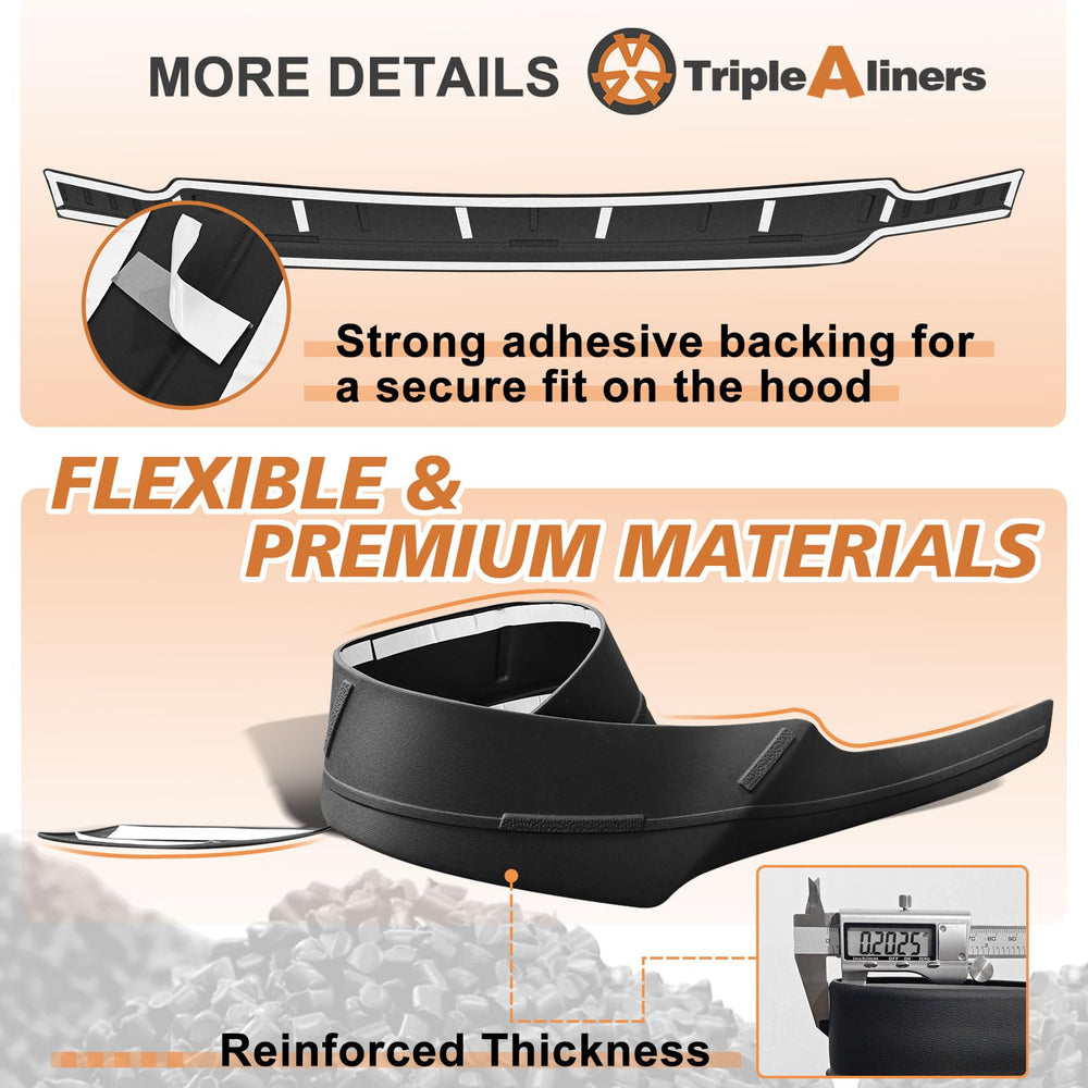 TripleAliners hood deflector during wind test shows improved airflow and reduced hood flex.
