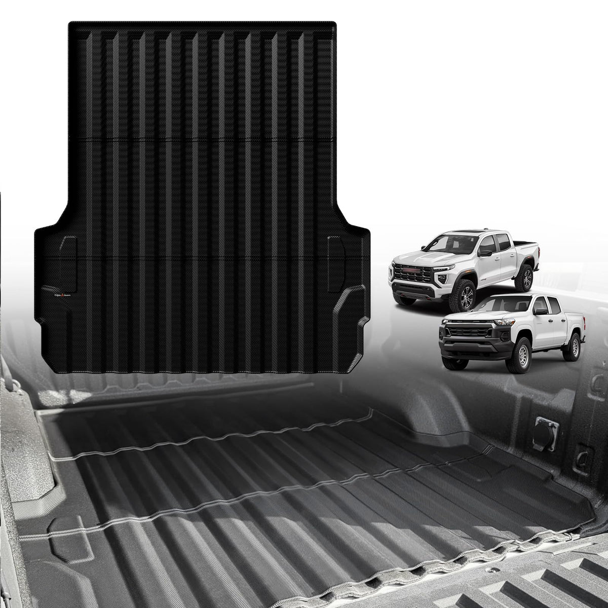 TripleAliners truck bed mat with precise 5ft fit protects Colorado or Canyon cargo from rain and dirt.