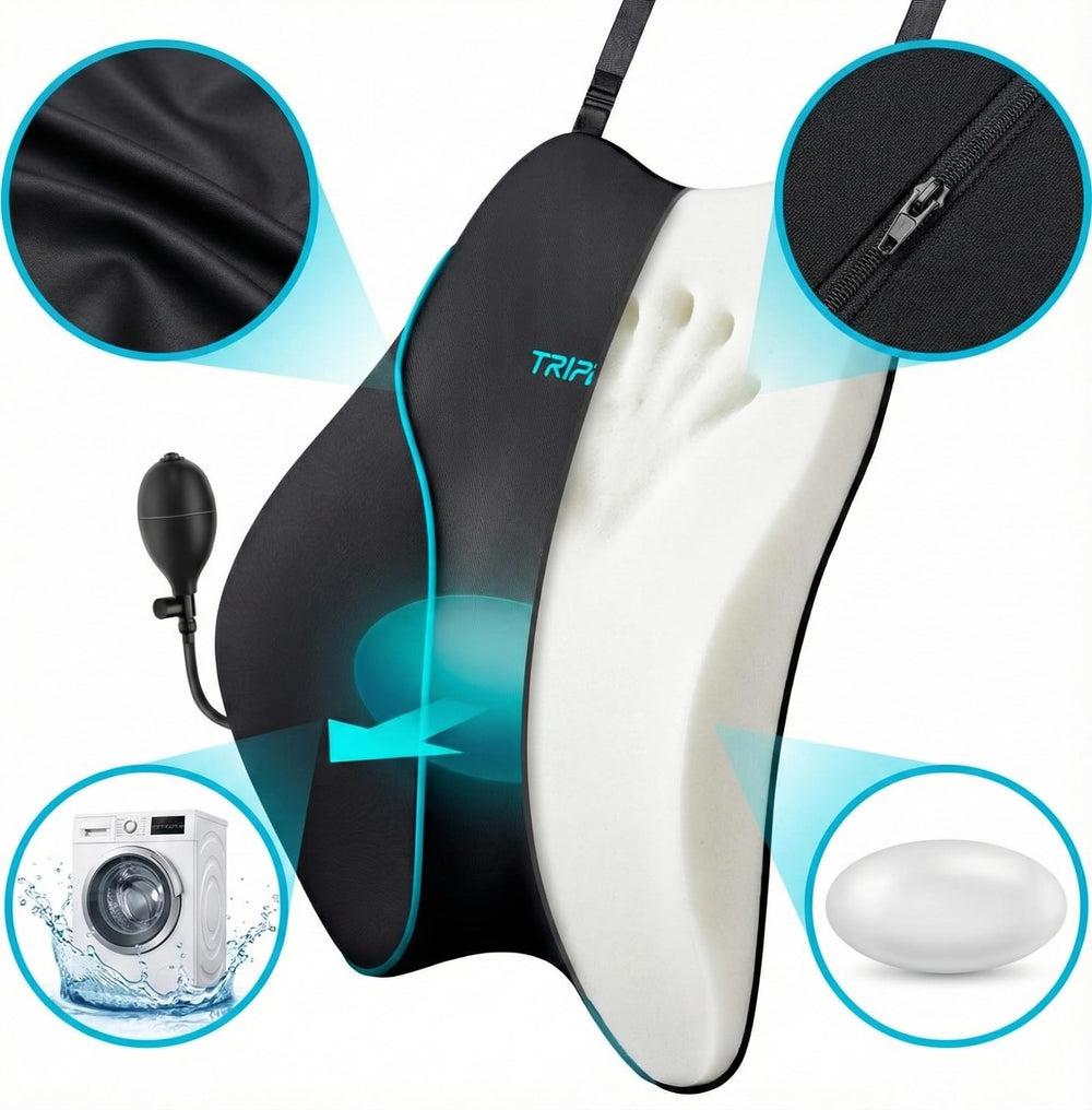 TripPal durable TPU air bladder core maintains shape under load.