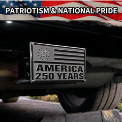 TrkWyze riveted aluminum flag plate close-up showing durable construction