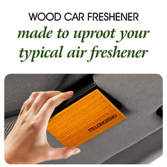 TRLONGHHO car odor eliminator with subtle wood scent in cabin.