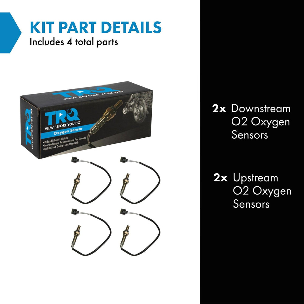 TRQ downstream O2 sensor ensures precise exhaust monitoring for smoother idle.