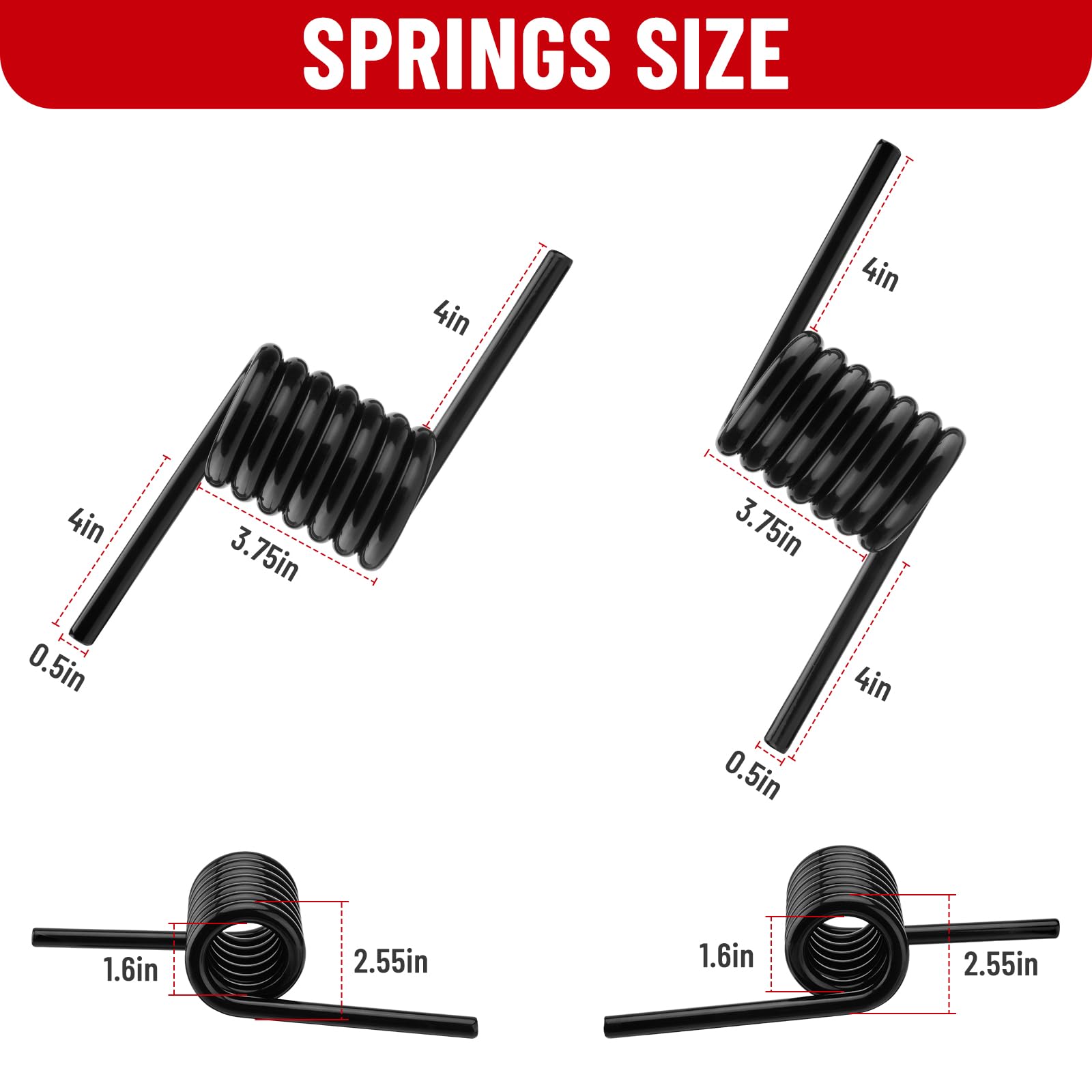 TRUCFUSION 90-degree deflection spring: enables smooth lowering with reduced manual effort.