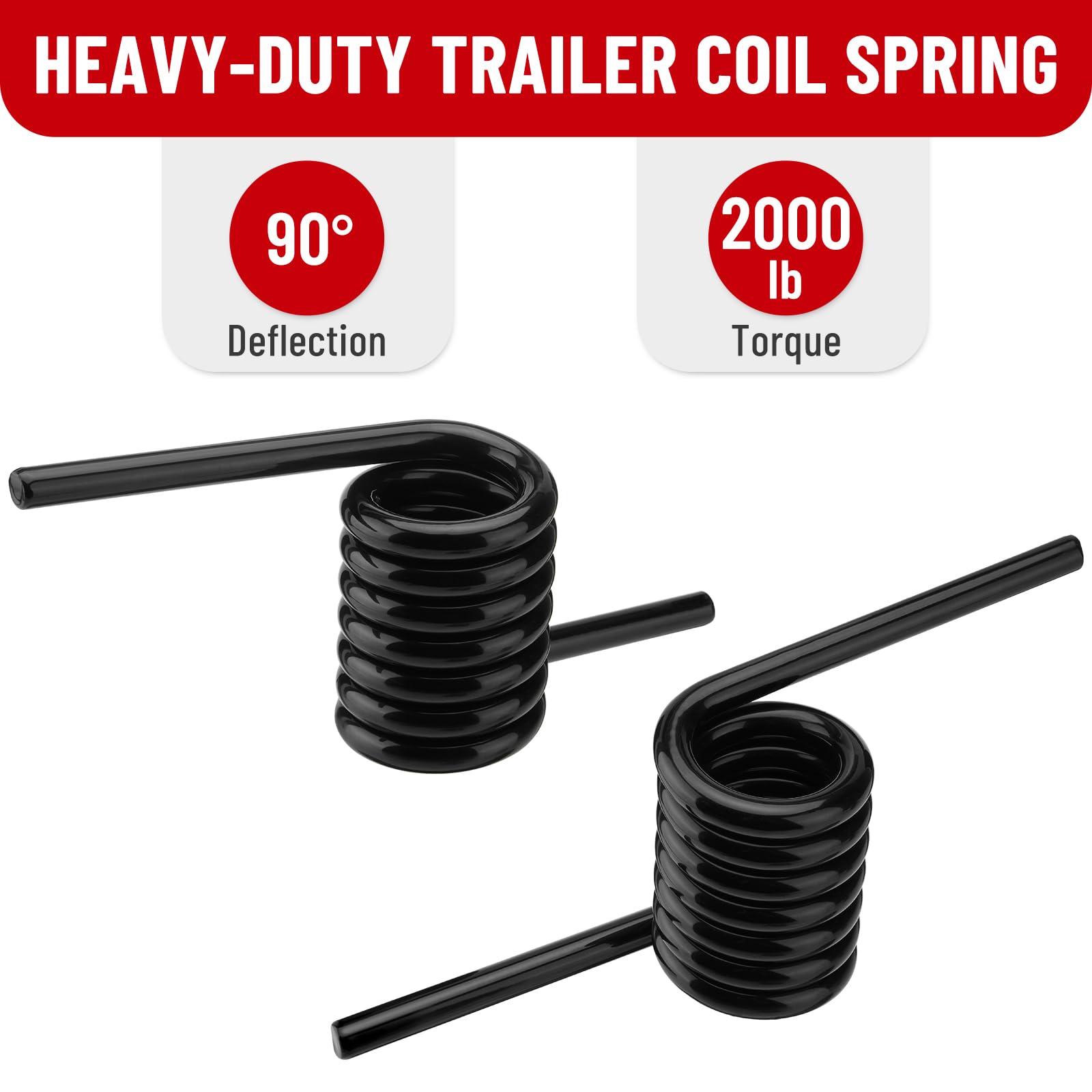 TRUCFUSION trailer ramp spring pair: balanced tension to stabilize ramp movements.