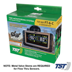 TRUCK SYSTMS TST507 flow-thru sensors mounted on rims for accurate readings