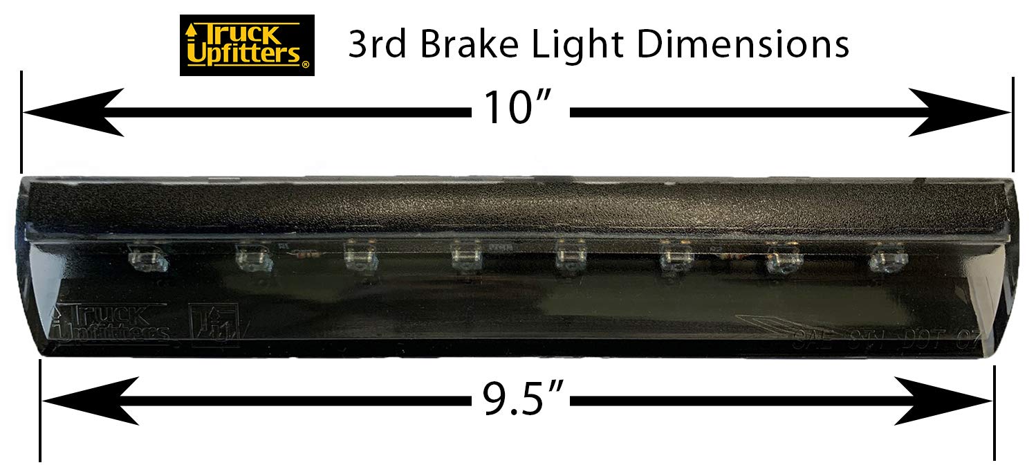 Truck Upfitters 3rd brake light with a discreet grey lens for a clean camper look
