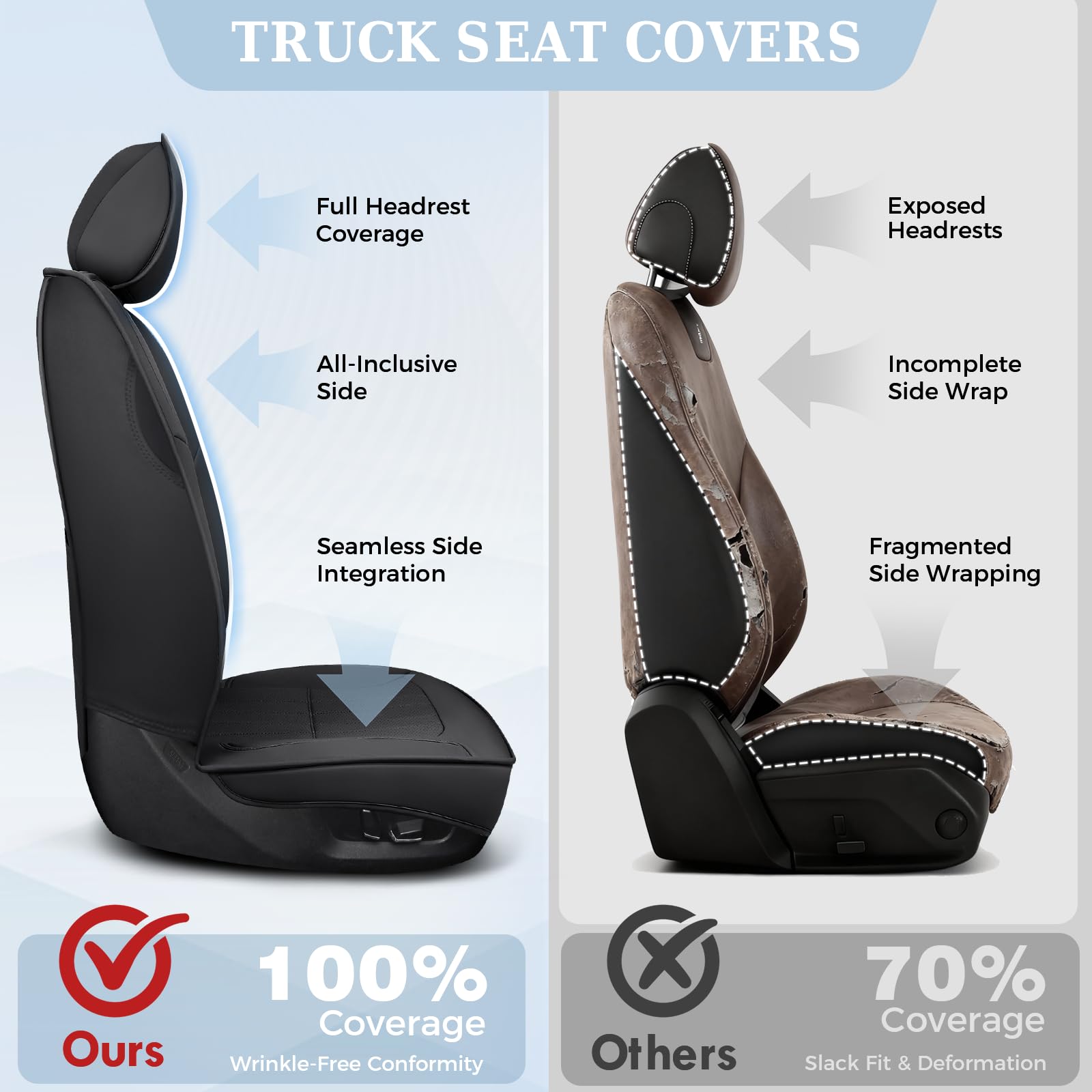 Truckiipa airbag-opening design preserves safety while upgrading upholstery.