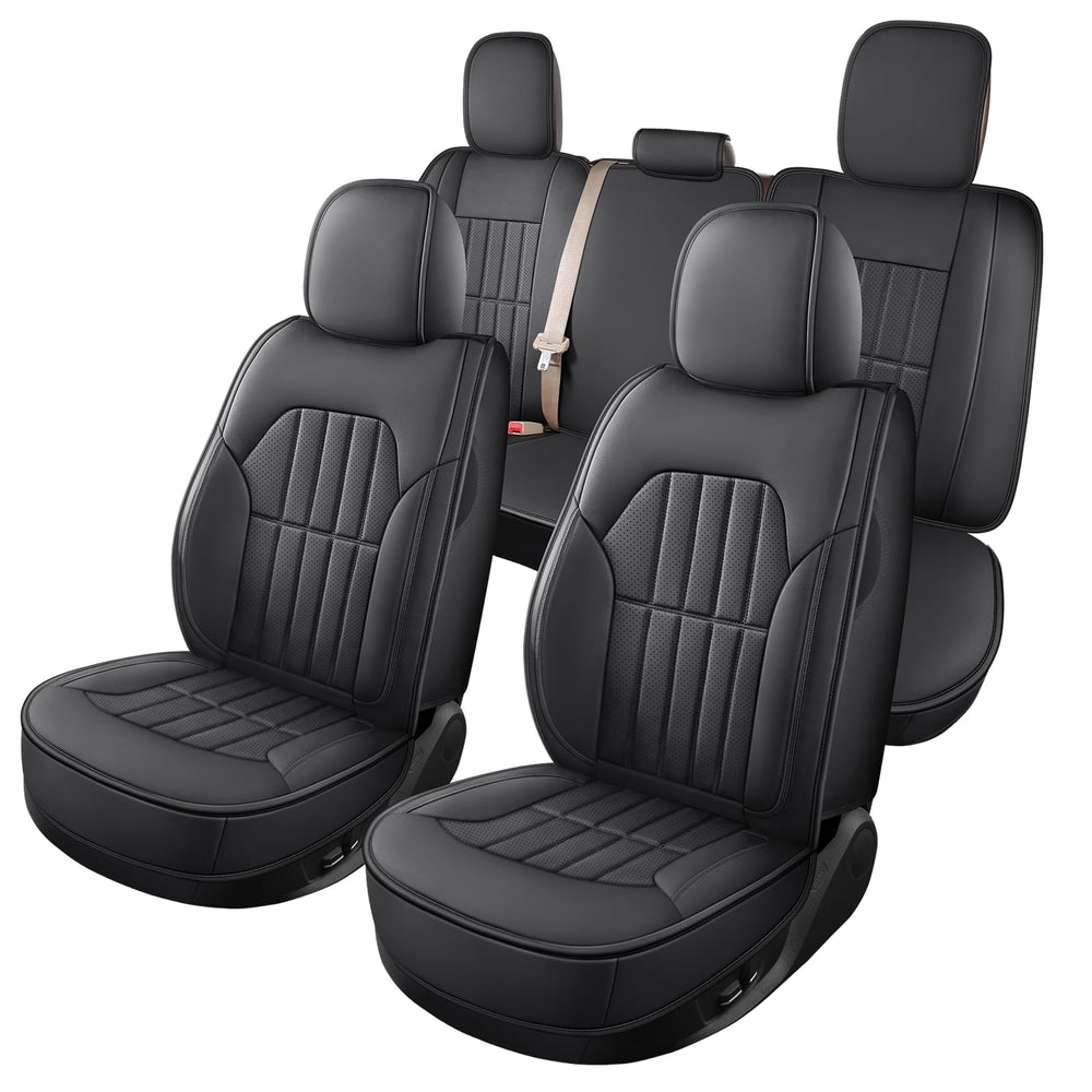 Truckiipa front seat cover set with vegan leather protects Ram seats from wear.