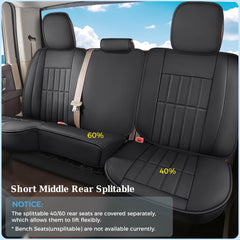Truckiipa rear bench covers guard the back seats against spills and scuffs.
