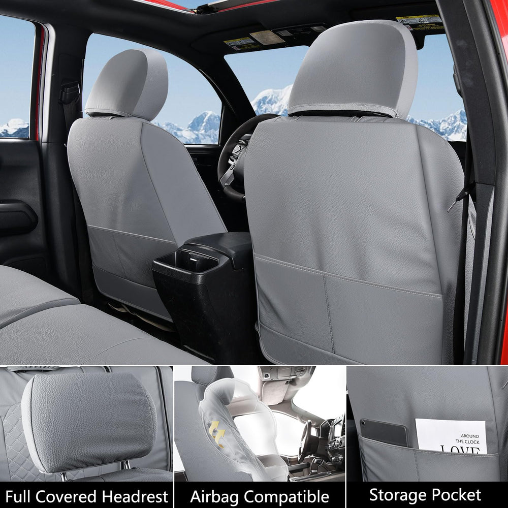 Truckiipa Tacoma seat cover cutouts airbag access for safe deployment