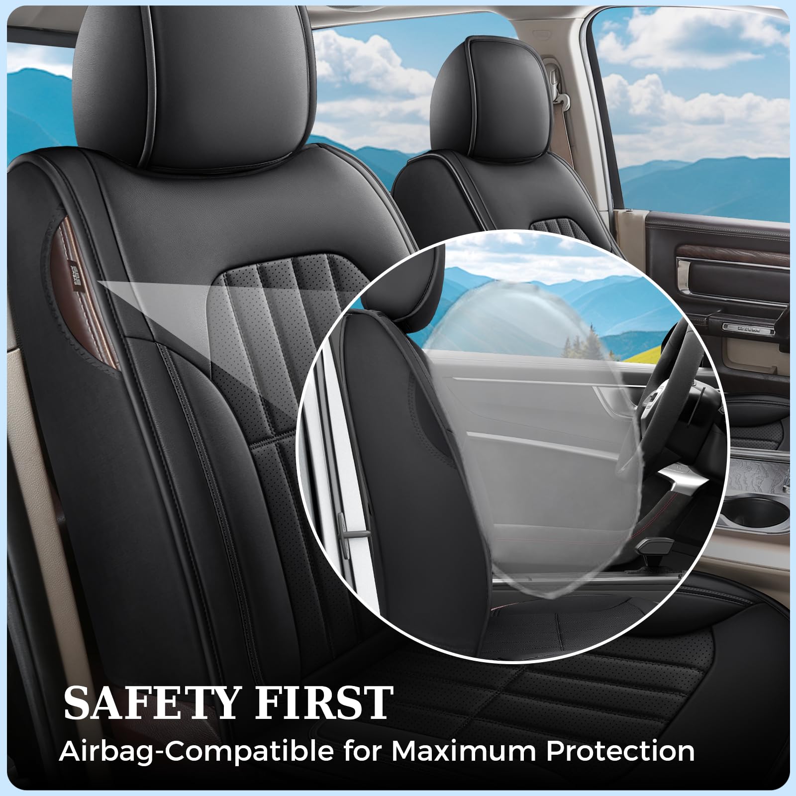 Truckiipa vegan leather finish combines luxury feel with easy cleaning.