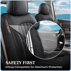 Truckiipa vegan leather finish combines luxury feel with easy cleaning.