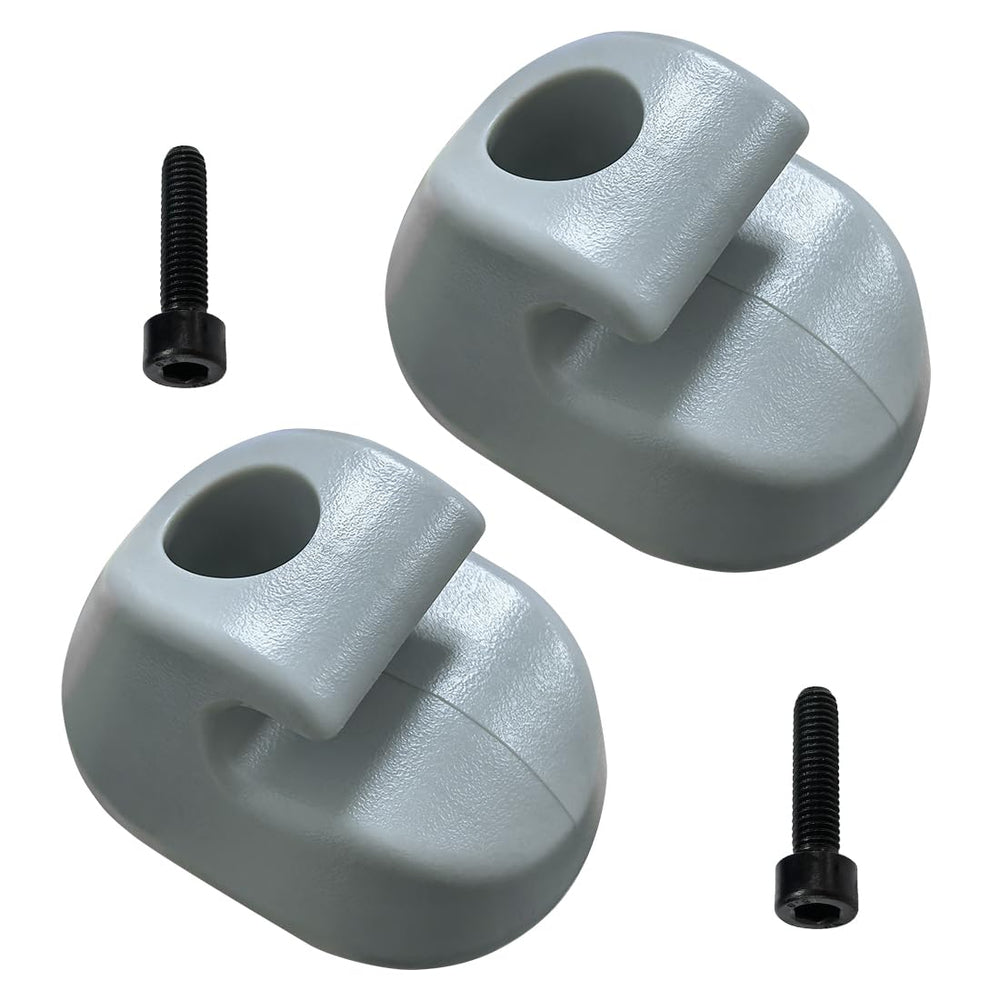 Truckingmann sun visor clip for Kenworth T680 secures the visor in gray interior