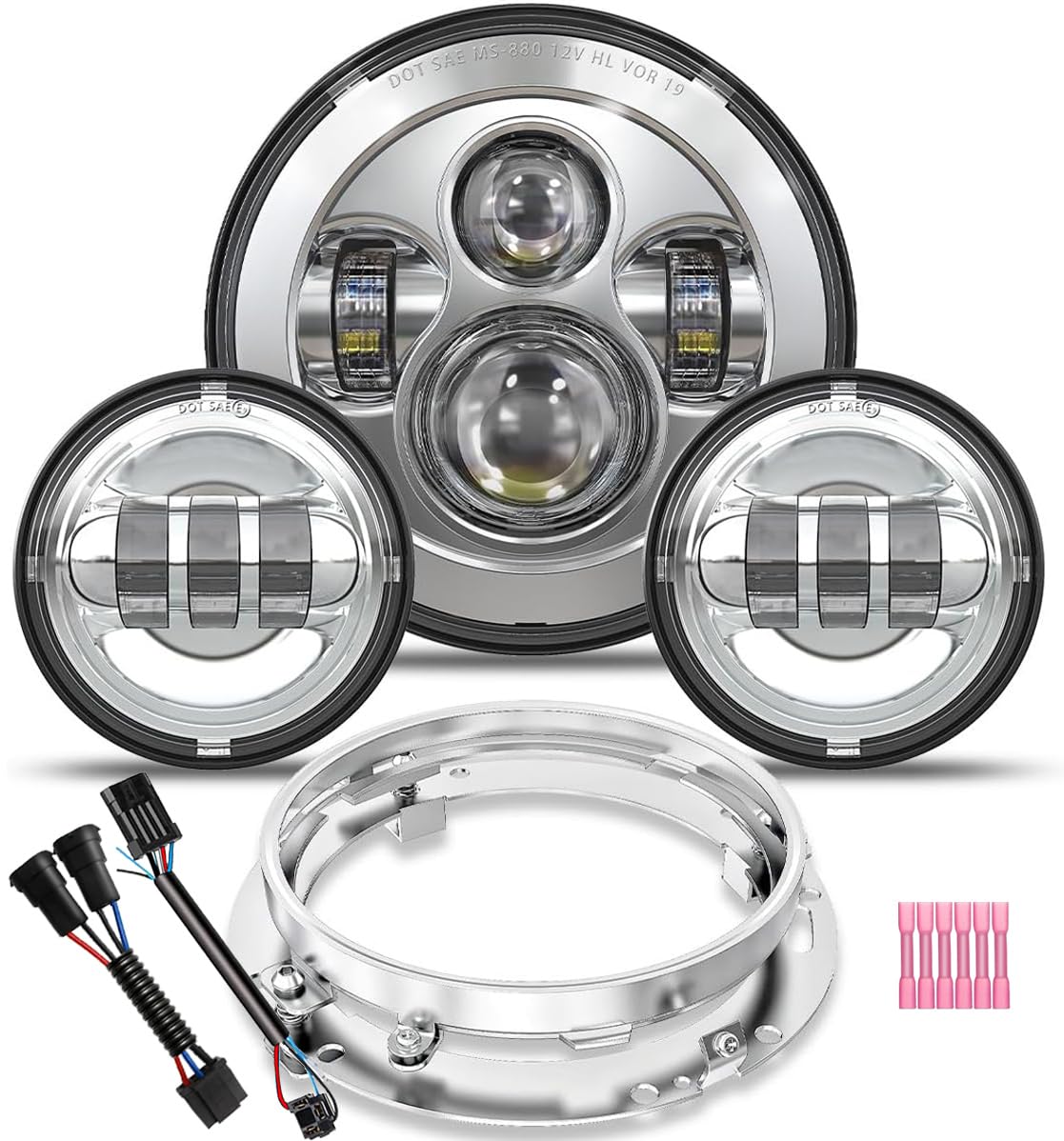 TruckMALL 7-inch LED headlight for clear nighttime visibility