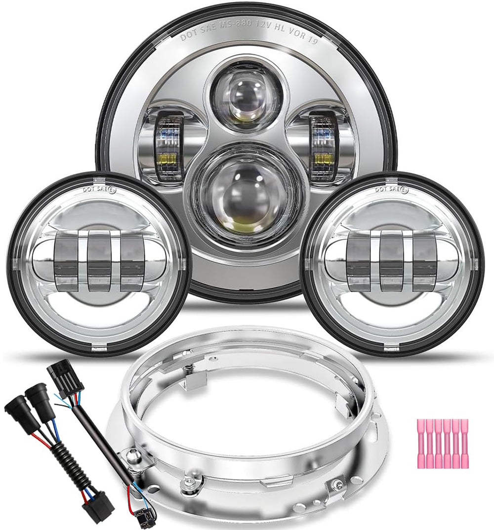 TruckMALL 7-inch LED headlight for clear nighttime visibility