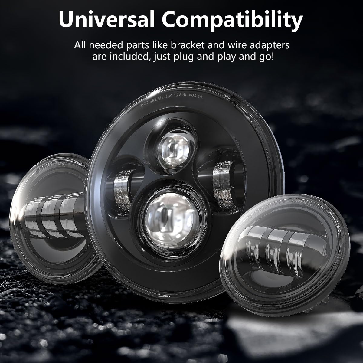 TRUCKMALL bundle contents including headlight and fog lights