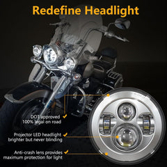TruckMALL LED fog lights provide wide, bright low beams for safer night riding