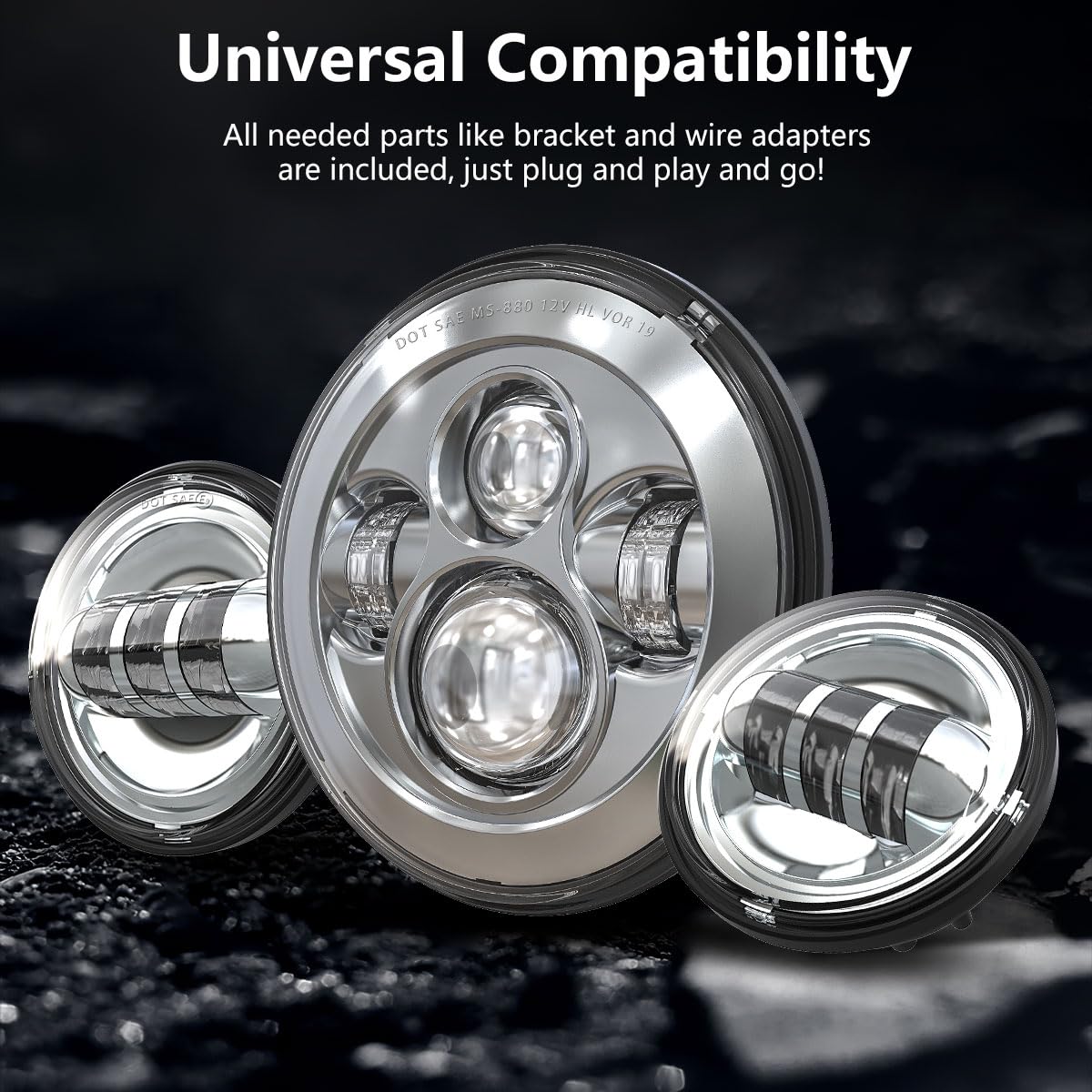 TruckMALL motorcycle lighting upgrade ready for installation