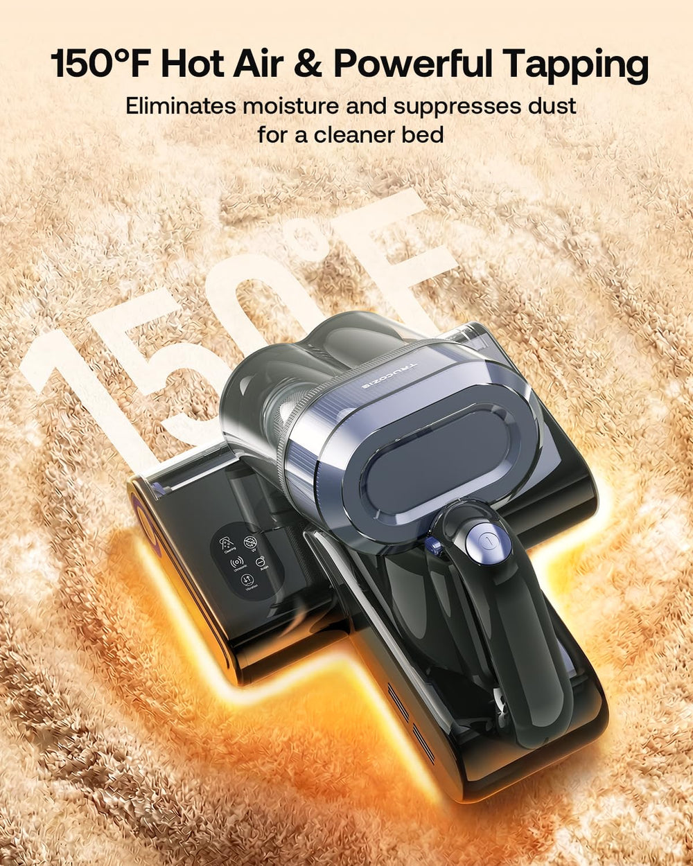 Trucozie safety features prevent tangles and overheating during cleaning.
