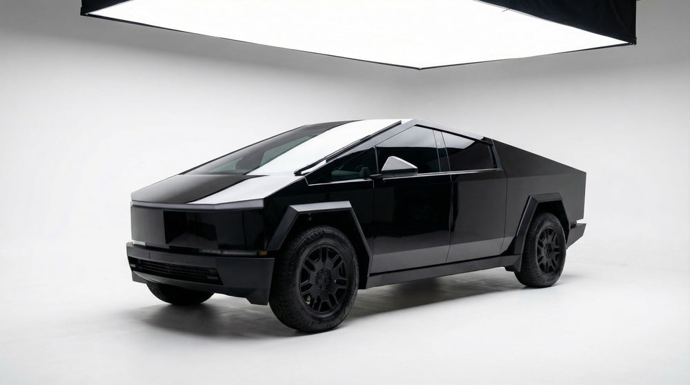 TRUE LINE Automotive 3M 2080 Gloss Black G12 wrap image demonstrates easy bubble-free installation.