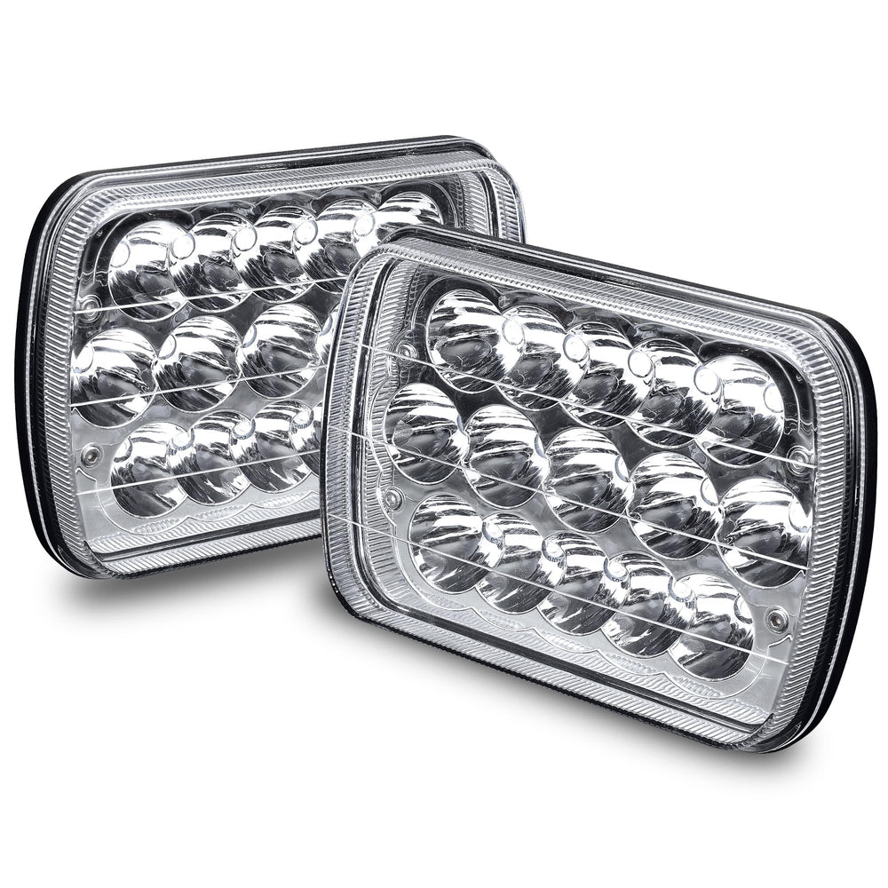 True Mods H6054 chrome headlight front view improves nighttime visibility