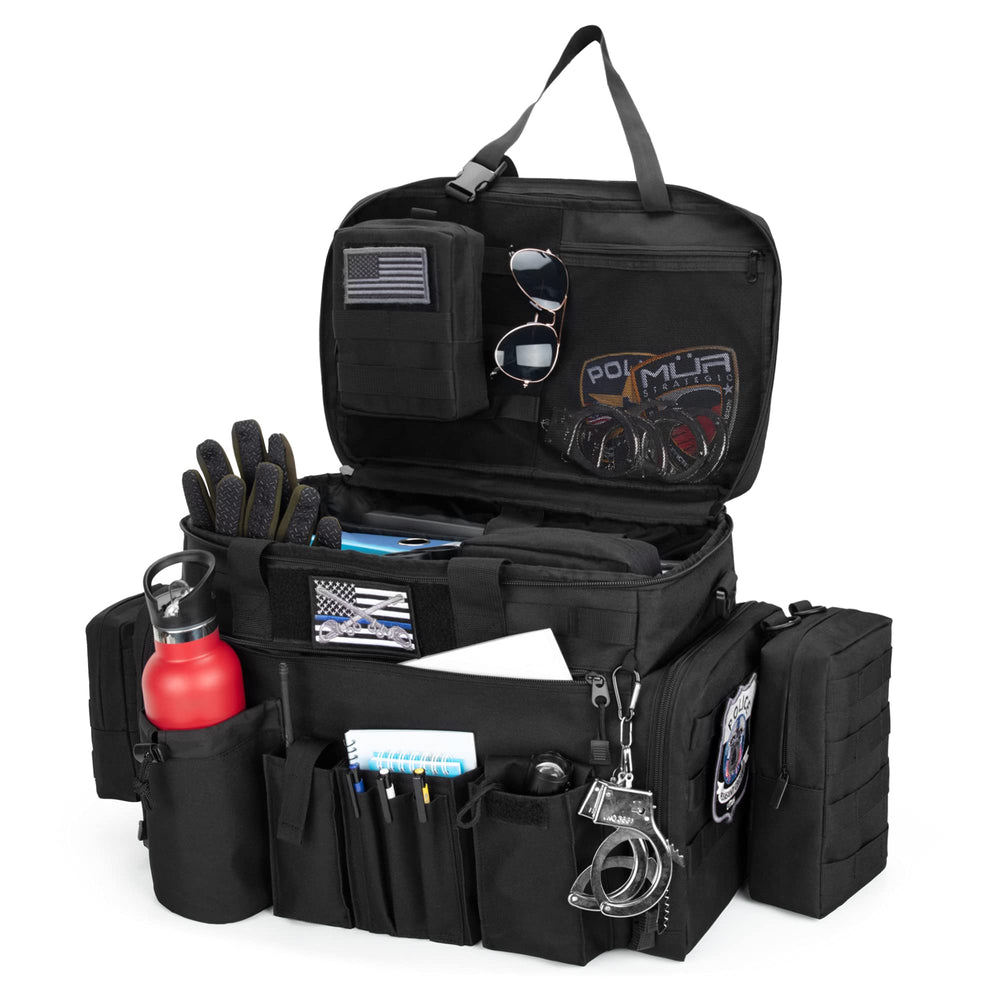 Trunab Patrol Bag front-seat organizer clips to the headrest for quick access.