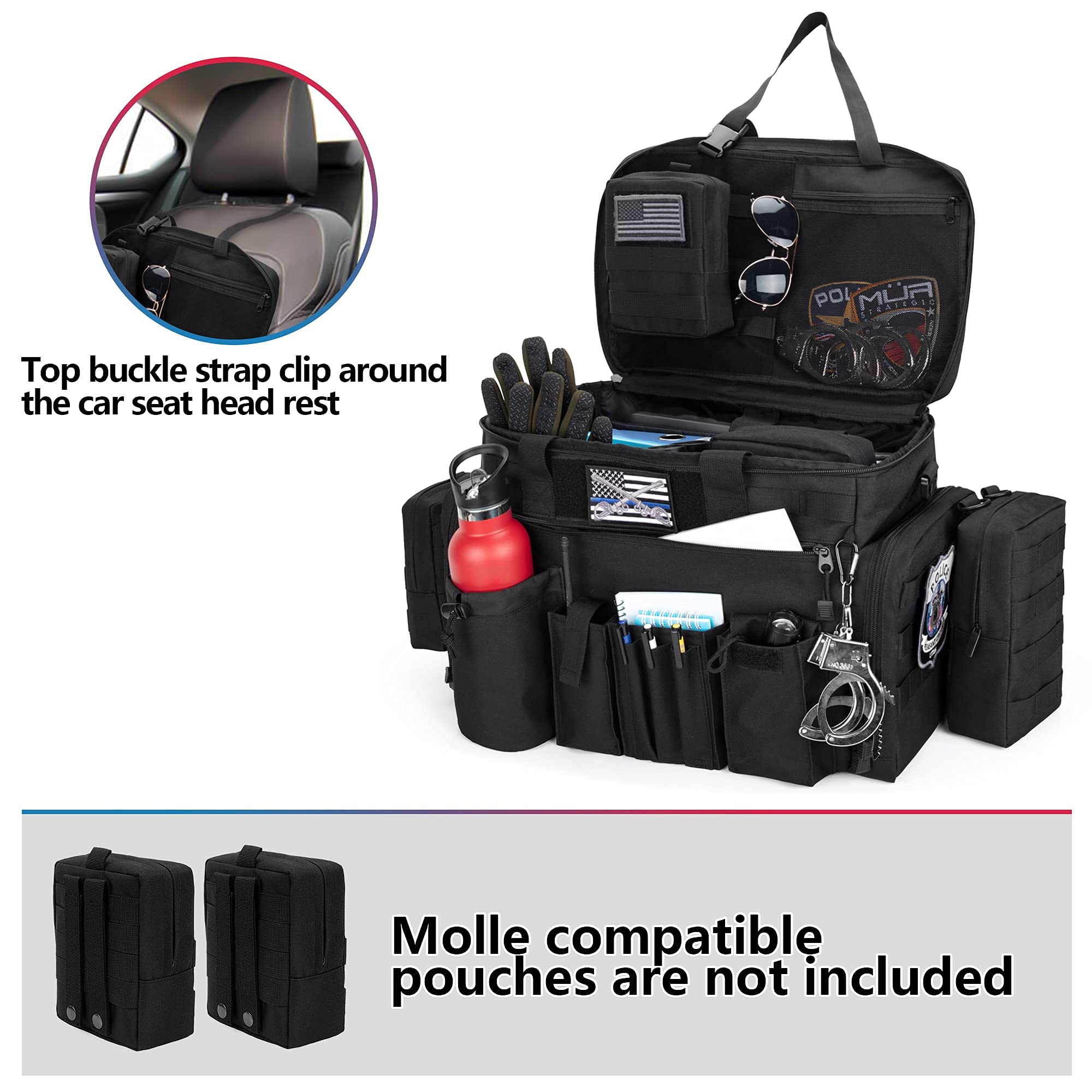 Trunab Patrol Bag stores a 15.6-inch laptop and tablet securely for mobile use.