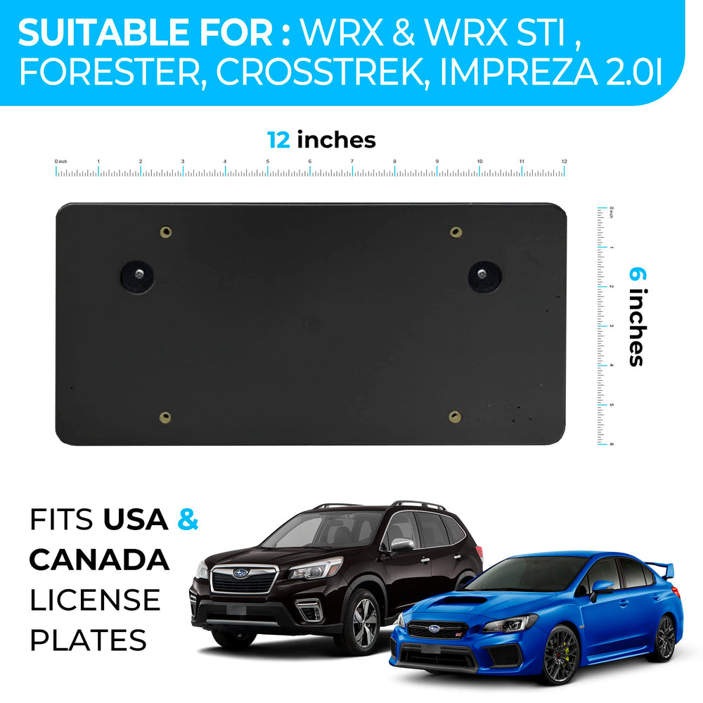 Installed adapter kit on Subaru bumper for quick, no-drill mounting.