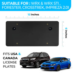 Installed adapter kit on Subaru bumper for quick, no-drill mounting.