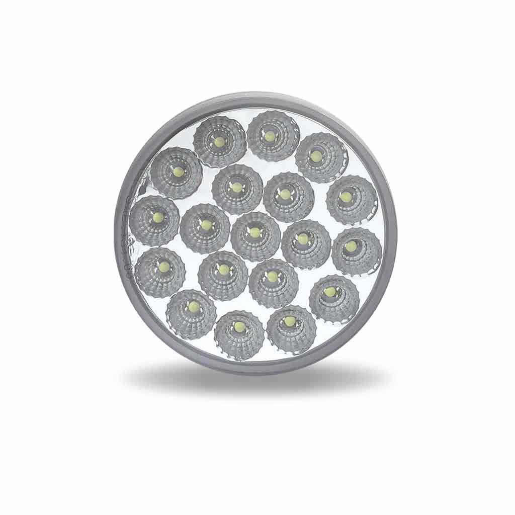 Trux TLED-4X40 back view highlights white backup LED integration for reverse signaling