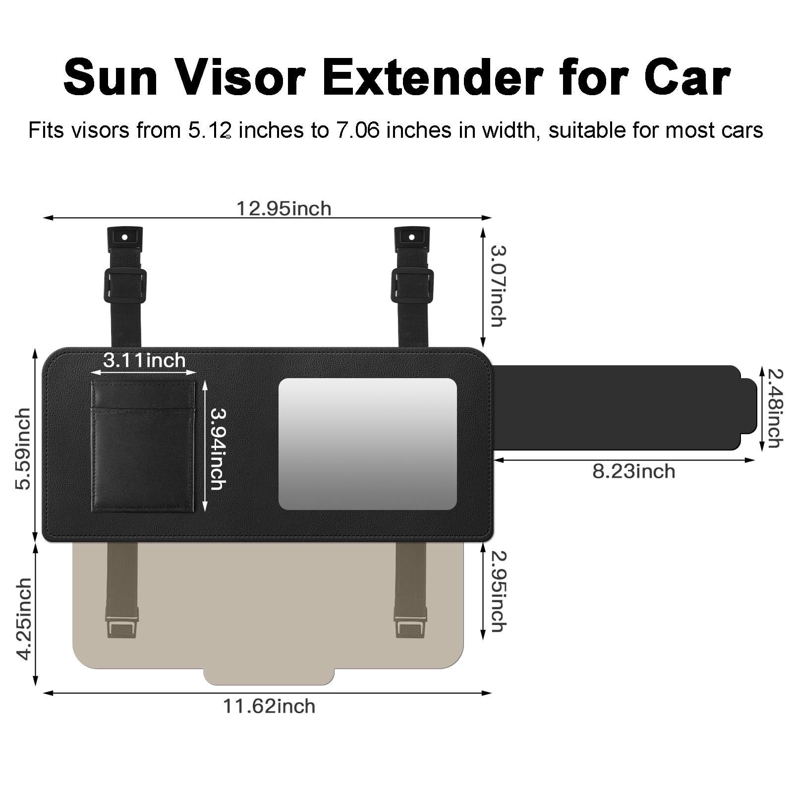 Tsendi universal-fit works for both driver and passenger sides in most vehicles.