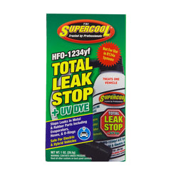 Close-up of leak-stop nozzle with quick-connect for safe application.