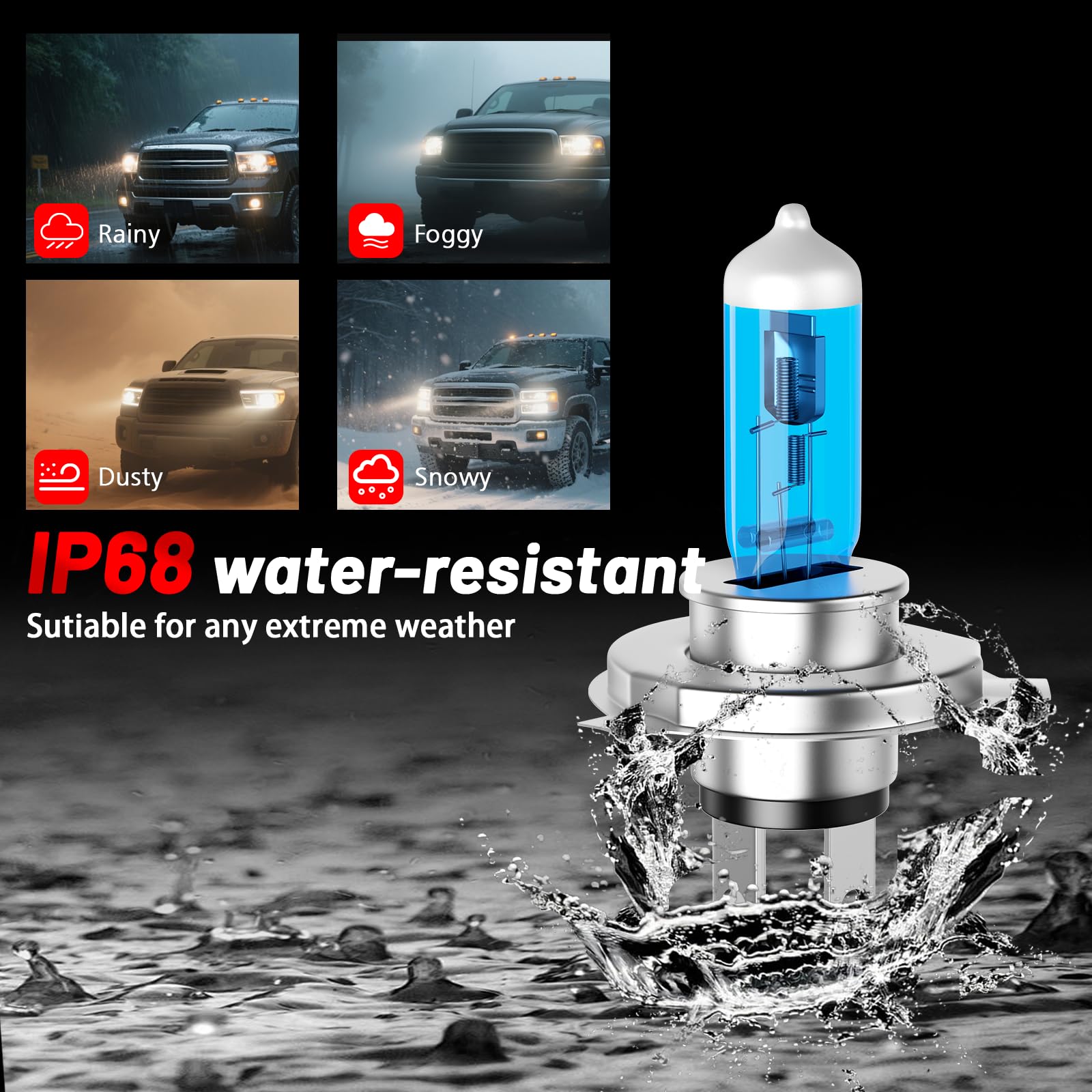 TSIANHUZY two-bulb kit includes H4/9003 for CR-V.