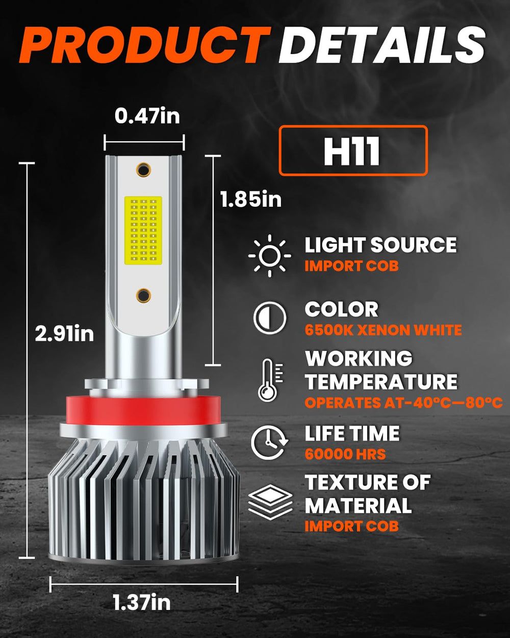 TSIANHUZY IP68-rated bulbs resist moisture for reliability.
