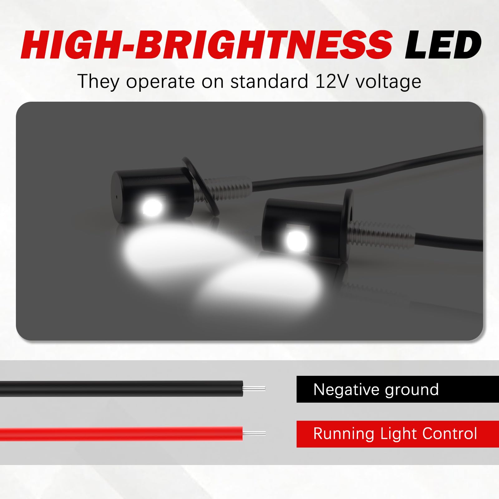 TSIEBRV LED license lights kit keeps plates visible after dark