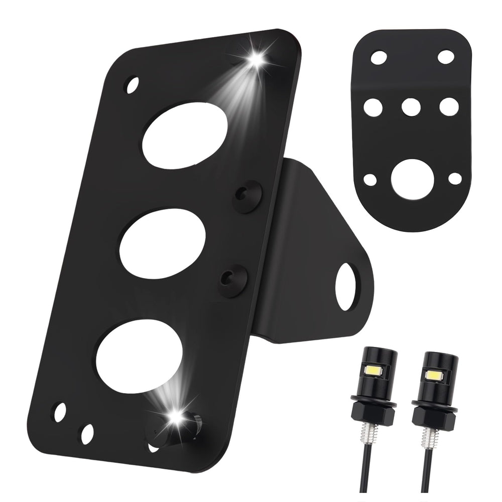 TSIEBRV side-mount bracket with LED light enhances rear visibility for night riding