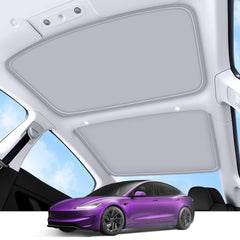 TSLDRV Highland roof sunshade front view with sag-free fit and UV protection.