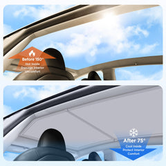 TSLDRV sunshade easy-install focuses on quick setup in about a minute.